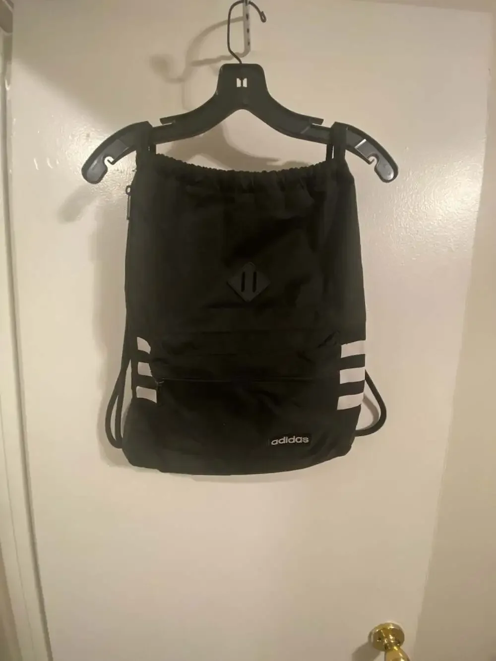 adidas Classic 3S Sackpack Black Drawstring Backpack